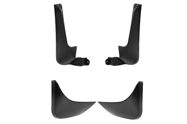 Mud Flap Set - Front & Rear (Black) | Old Wagon R