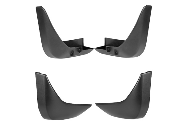 Mud Flap Set - Front & Rear (Black) | Ritz