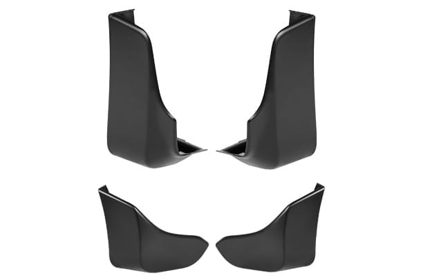 Mud Flap Set - Front & Rear (Black) | Celerio