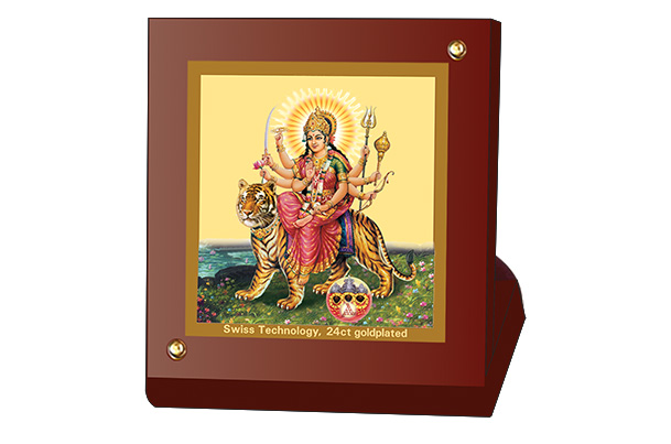 Dashboard Frame Durga 24k Gold Plated