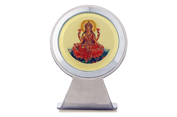 Dashboard Frame - Lakshmi (Metallic) 24k Gold Plated