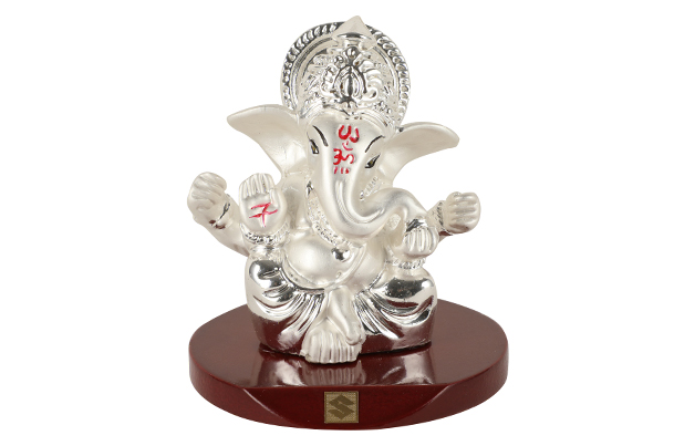 God Idol - Ganesha (Resin) | 24k Silver Plated